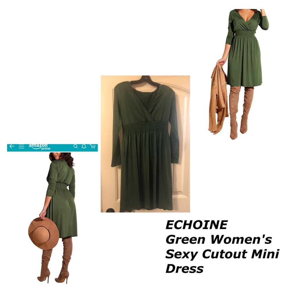 Green Women's Sexy Bodycon Mini Club Dress